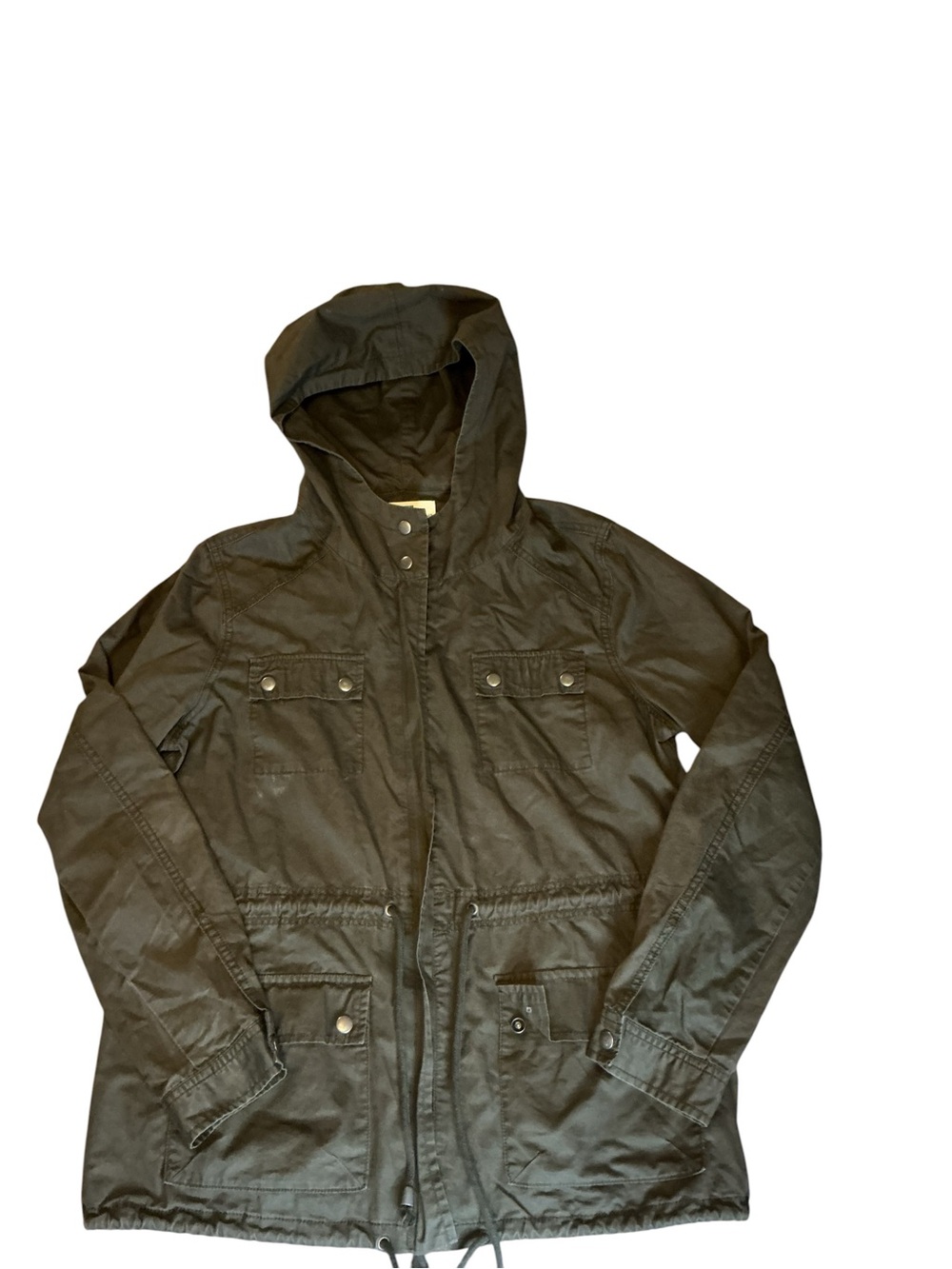Women’s Hooded Utility Jacket - Dark Olive Green